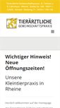 Mobile Screenshot of kleintierpraxis-rheine.de